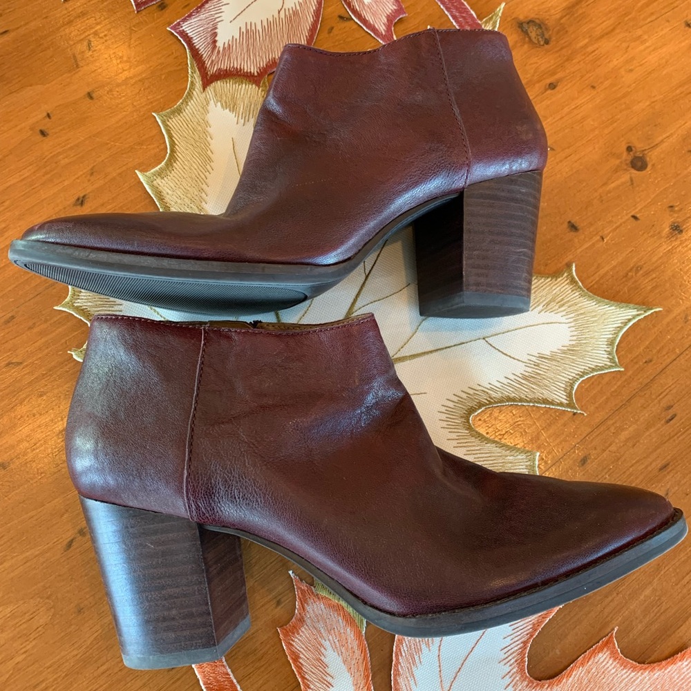Lucky Brand Cognac leather boots size 10 EUC